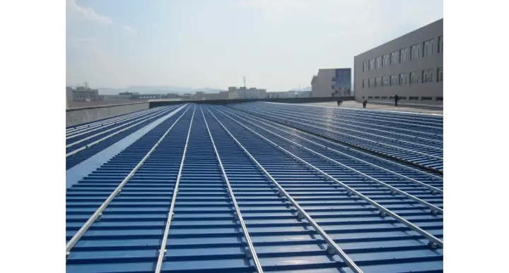 BAPV trapezoidal wave - peak color steel plate roofing system (1)