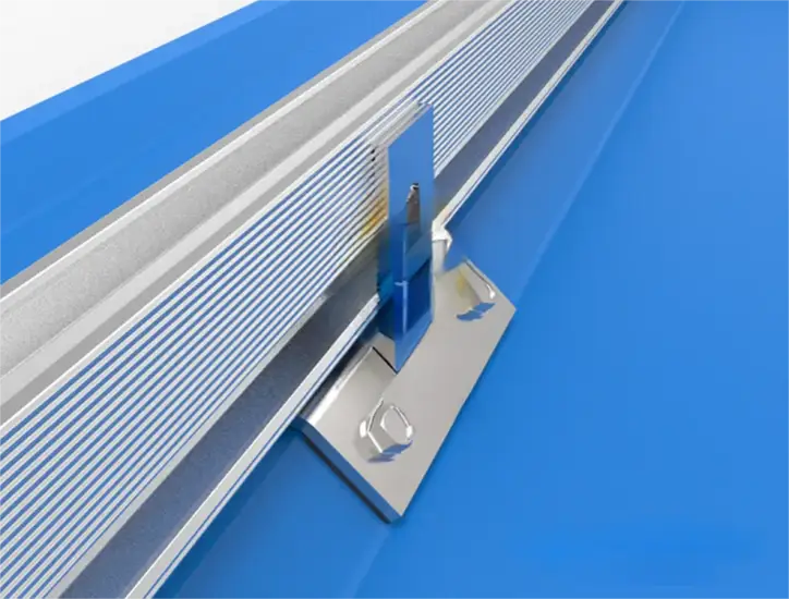 BAPV trapezoidal wave - peak color steel plate roofing system (3)